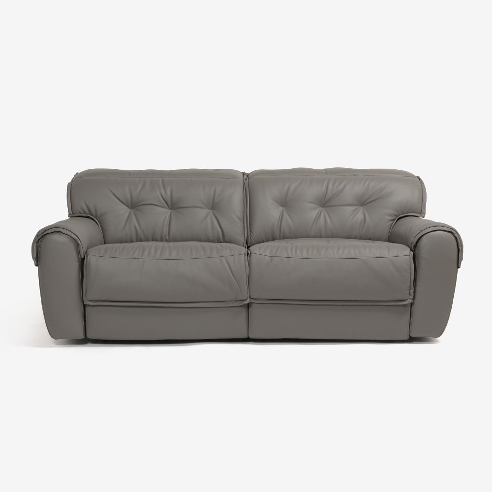 電動リクライニングソファ「L/S Motion 76（エルエスモーション76）」幅210cm 革#H/S-042E エレファントグレー色