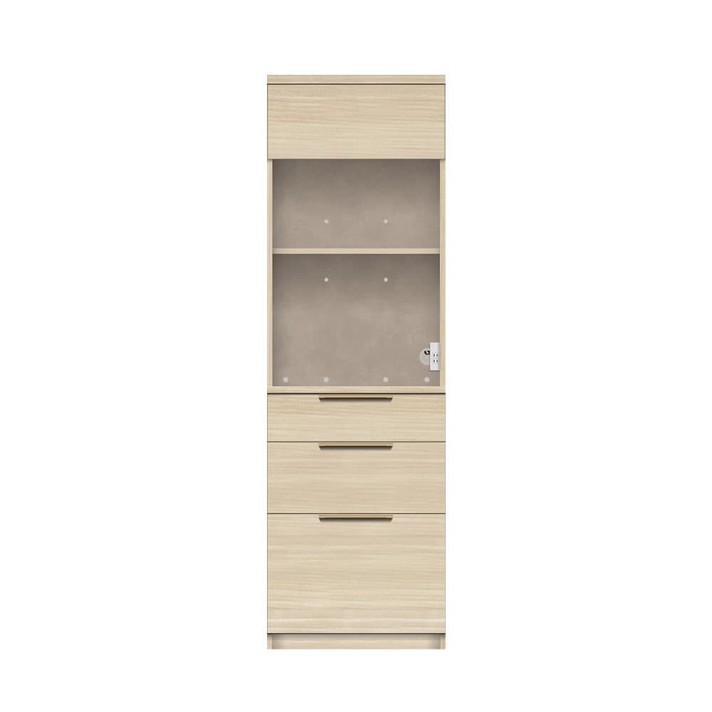 Pamouna（パモウナ）オープンボード「NW-S600R・600R」幅60cm 高さ193.1cm 奥行2サイズ（44.5cm・50cm）上台オープン・下台引出しタイプ 全4色