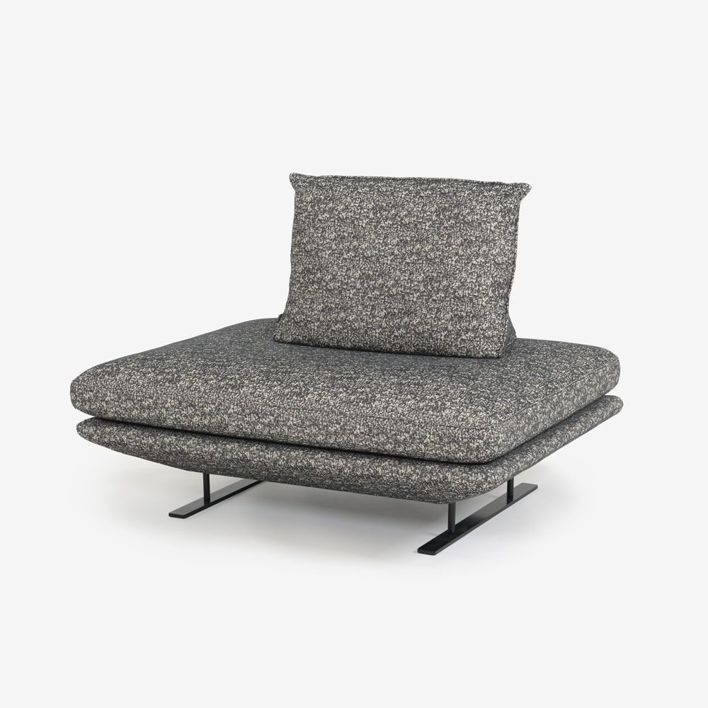 ligne roset（リーン・ロゼ）ソファ「ロゼプラド」1人掛け（1PL）ハイタイプ  背クッション1個付き 幅120cm 布＃RJ-627【受注生産品】【LIGNE ROSET FAIR 6月28日(日)まで15%OFF】