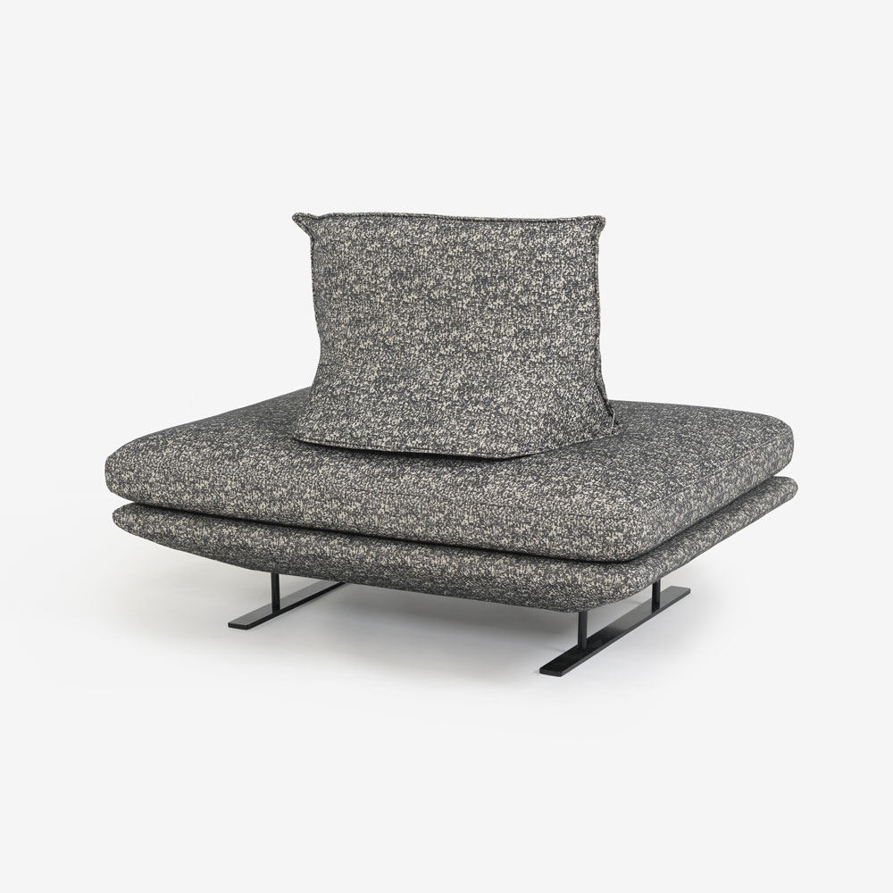 ligne roset（リーン・ロゼ）ソファ「ロゼプラド」1人掛け（1PL）ハイタイプ  背クッション1個付き 幅120cm 布＃RJ-627【受注生産品】【LIGNE ROSET FAIR 6月28日(日)まで15%OFF】