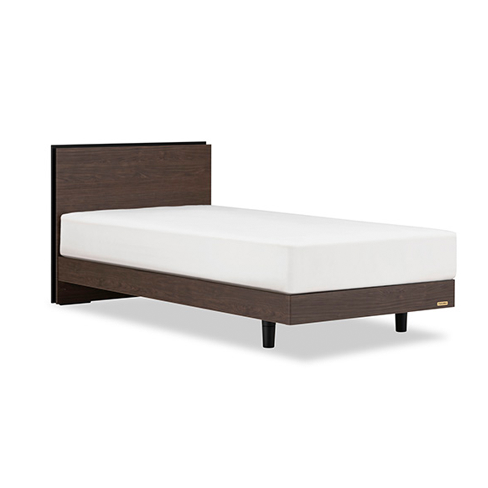 FranceBed（フランスベッド）ベッドフレーム「BG-002 LG」レッグタイプ すのこ床板 コンセント付き ウォールナット色