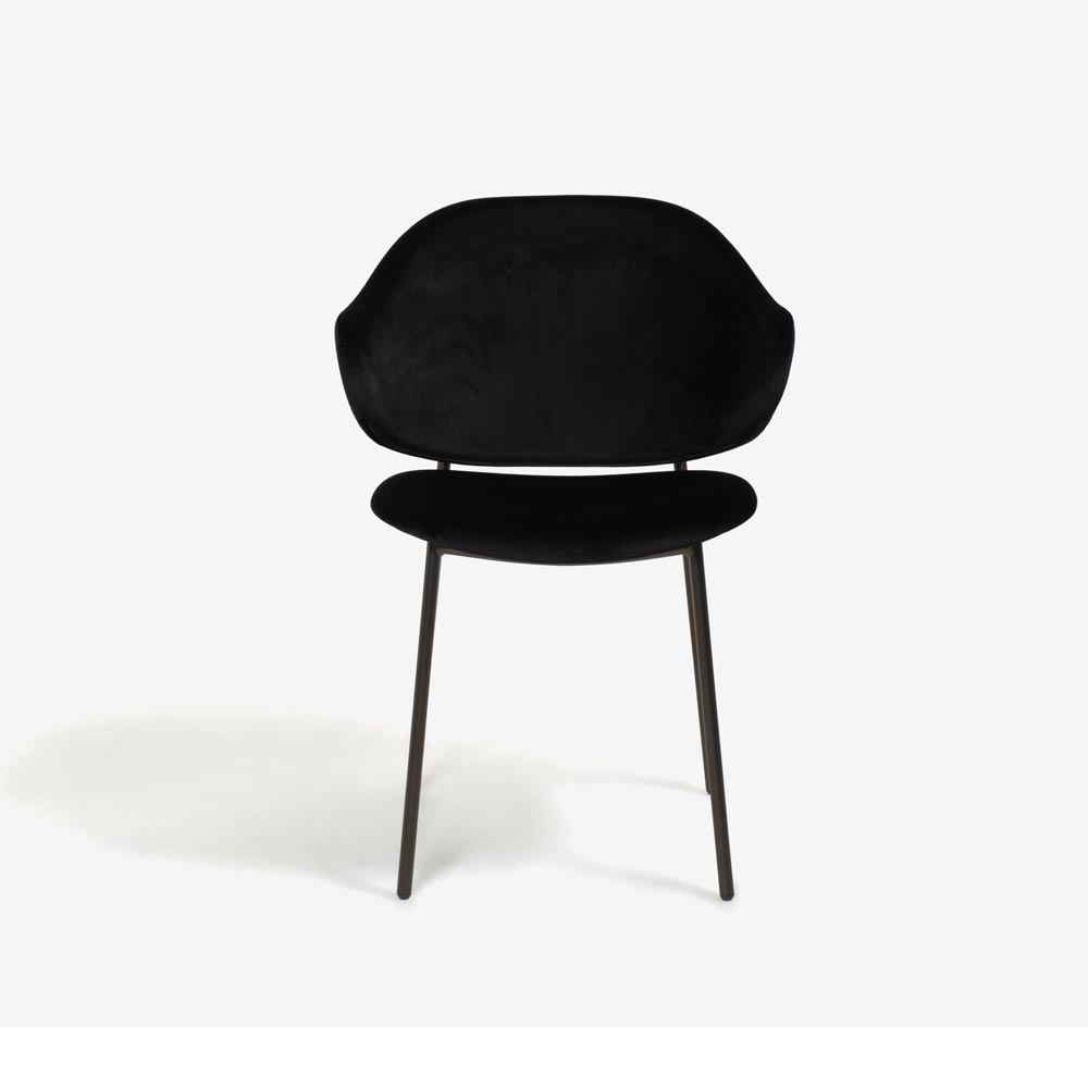 Calligaris（カリガリス）ダイニングチェア「Holly CS2037」布ブラック色