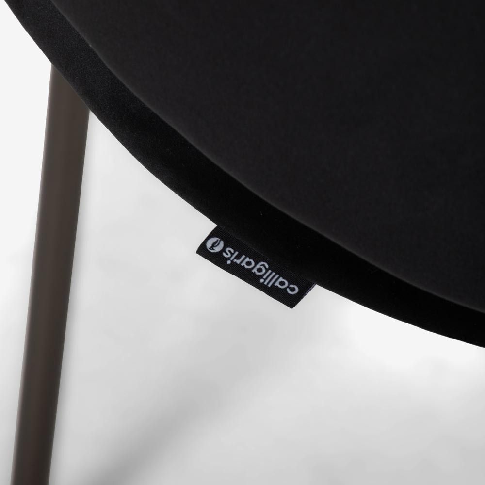 Calligaris（カリガリス）ダイニングチェア「Holly CS2037」布ブラック色