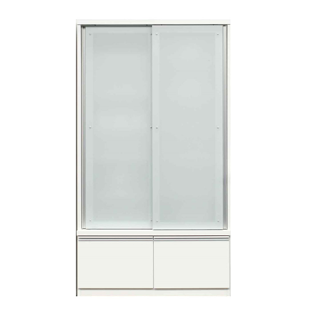 ダイニングボード「メッカ2 100」幅99cm 奥行42cm 高さ178cm ホワイト色【セール対象品のため5%OFF】