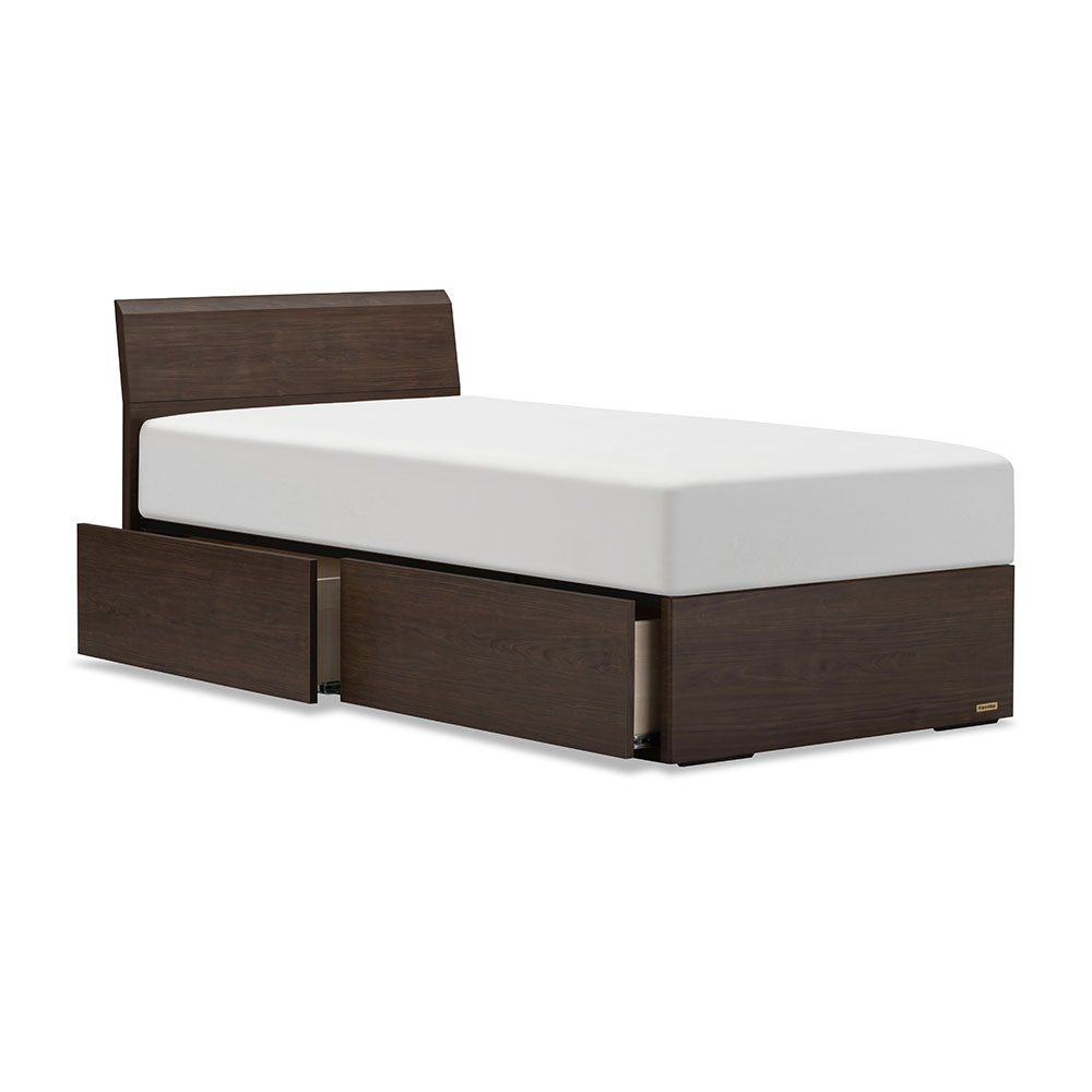 FranceBed（フランスベッド）ベッドフレーム「ファディア FAD-F2 DR」引出し付き（床板面高2タイプ）すのこ床板 全5サイズ 全3色