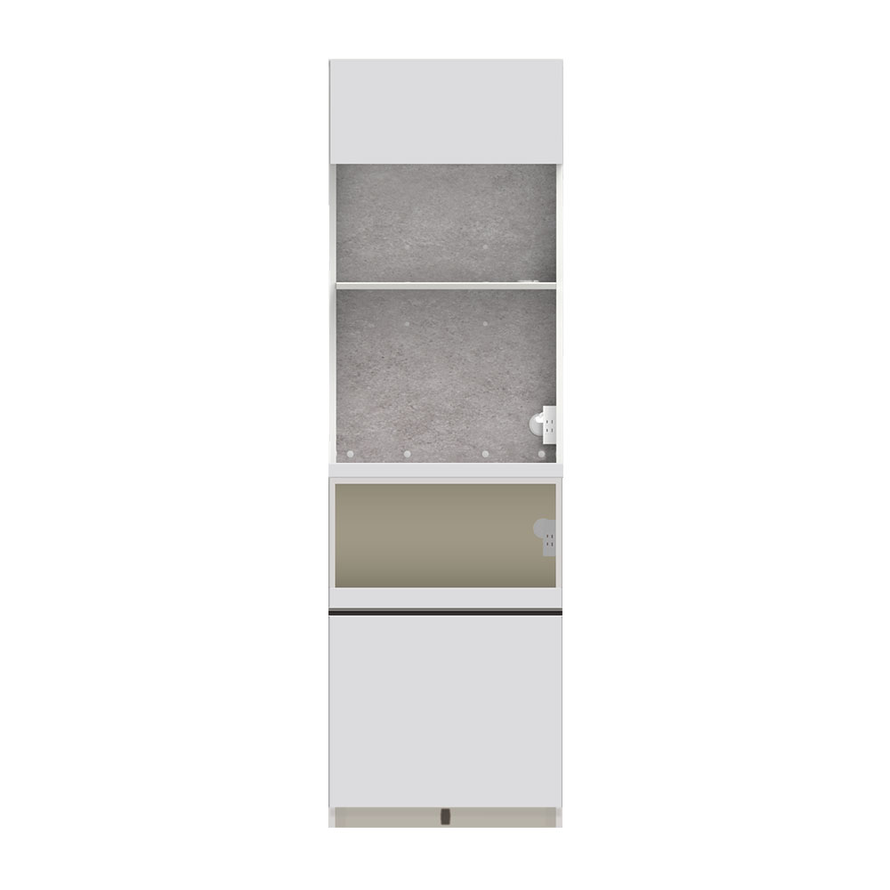 Pamouna（パモウナ）オープンボード「AS」幅60cm 奥行50cm 高さ197.5cm 全2色 下台家電収納【受注生産品】