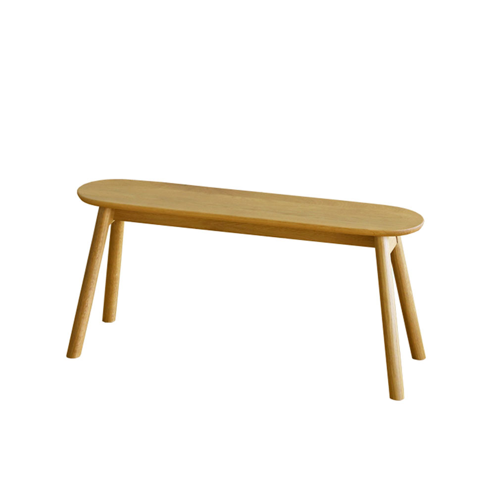 スツール「ルーベ  90Vワイド」幅90cm 高さ42cm ホワイトオーク材