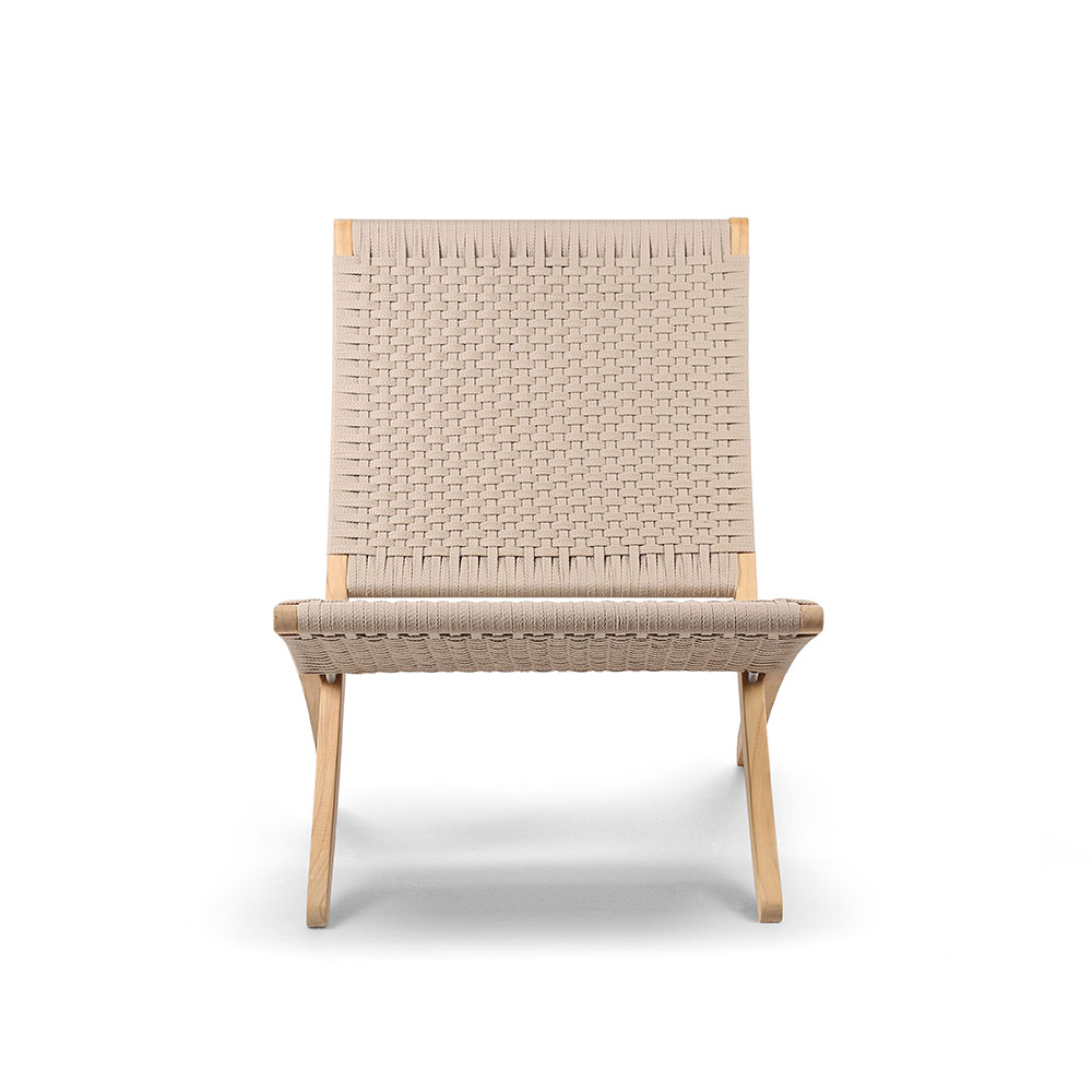 カール・ハンセン＆サン ラウンジチェア「MG501 OUTDOOR CUBA CHAIR」チーク材 フラットロープ全2色【受注生産品】