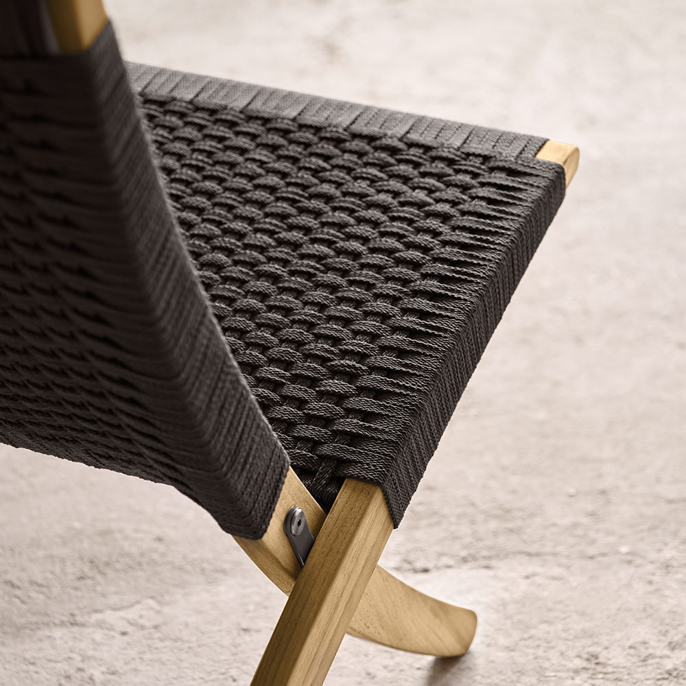 カール・ハンセン＆サン ラウンジチェア「MG501 OUTDOOR CUBA CHAIR」チーク材 フラットロープ全2色【受注生産品】