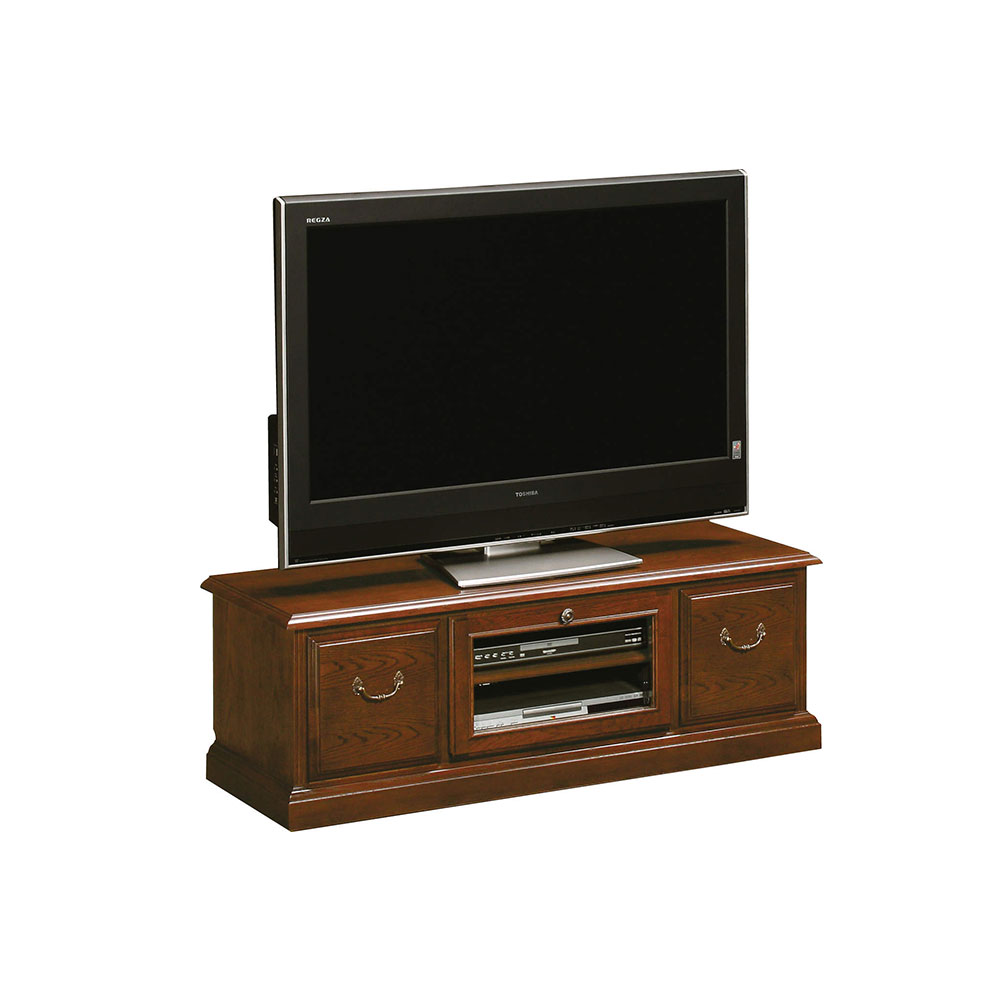 domani(ドマーニ)テレビボード「QUEENS LIFE HPQ437MD」幅118.8cm ヒッコリーブラウン色【受注生産品】