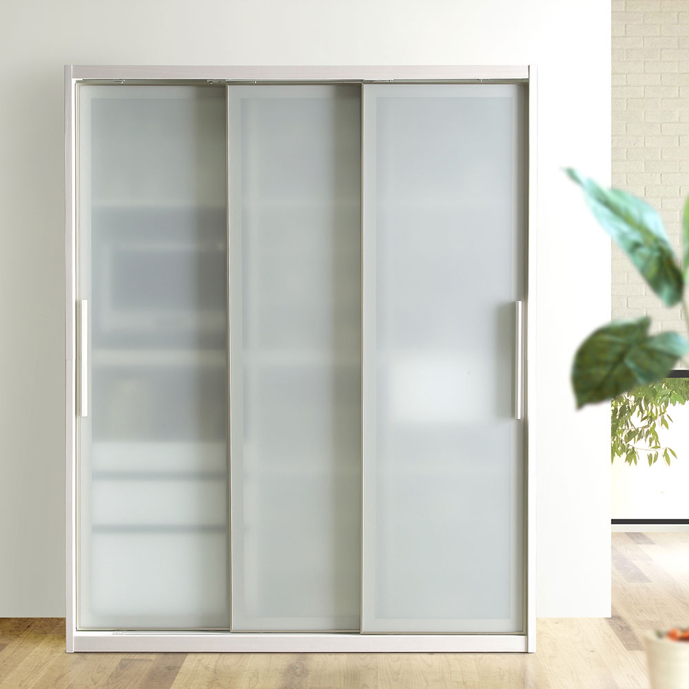キッチンボード「ネロ」ホワイト 奥行56cm 高さ200cm  幅全2サイズ【セール対象品のため5%OFF】