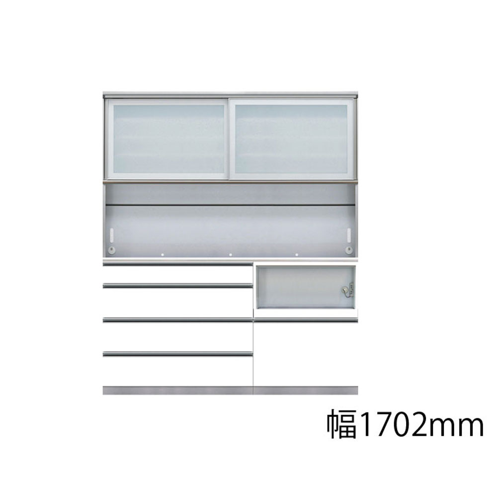 AYANO（綾野製作所）ダイニングボード「アークス」ホワイト色 奥行45cm 高さ202cm 幅全8サイズ【セール対象品のため5%OFF】