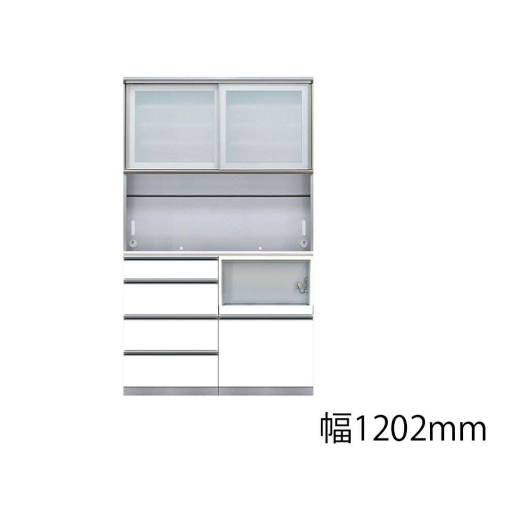 AYANO（綾野製作所）ダイニングボード「アークス」ホワイト色 奥行45cm 高さ202cm 幅全8サイズ【セール対象品のため5%OFF】