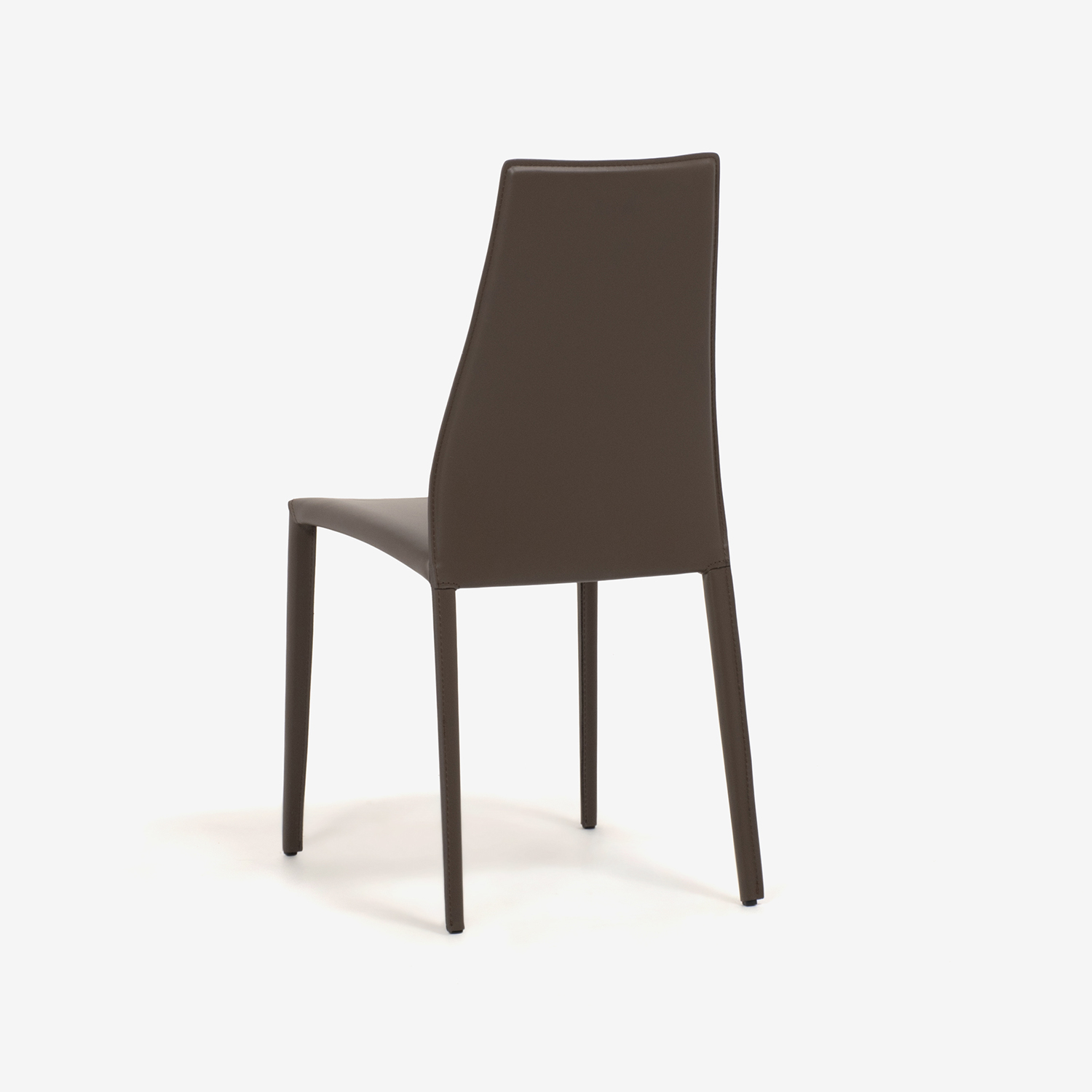 Calligaris（カリガリス）ダイニングチェア「Aida CS1484」革マッドブラウン色