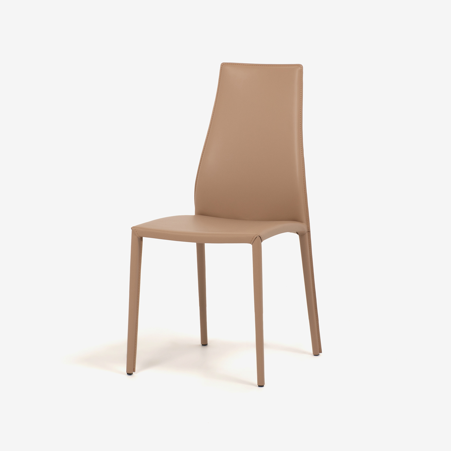 Calligaris（カリガリス）ダイニングチェア「Aida CS1484」革ナチュラル色