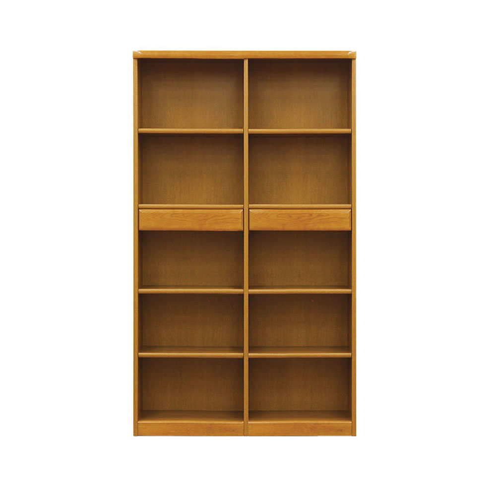 浜本工芸 書棚「No.3600A・No.3608A」オープンタイプ 幅105.1cm 高さ180cm 全2色［No.3600］