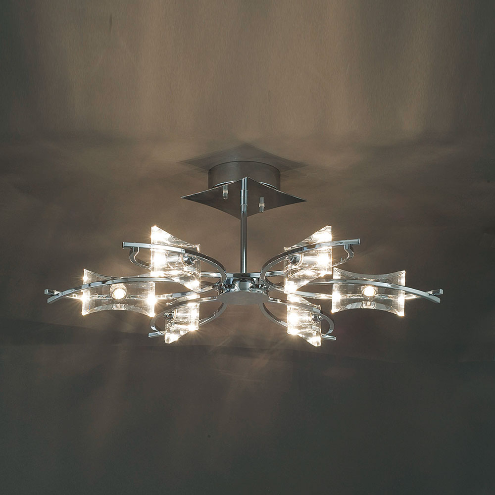 シャンデリア「MAN-0885LN/6」約6畳用 ランプ別売