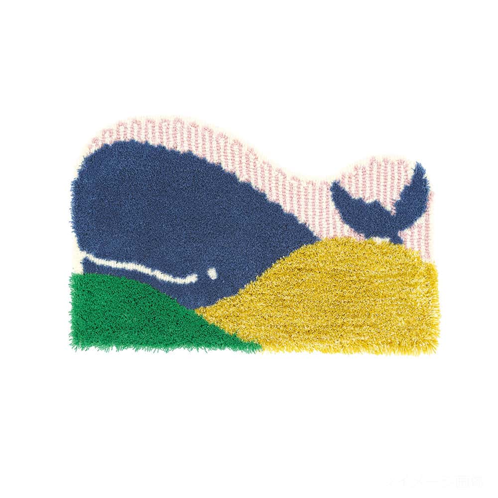 マット「クジラボヤージュ」 45ｘ75cm【次回入荷未定】