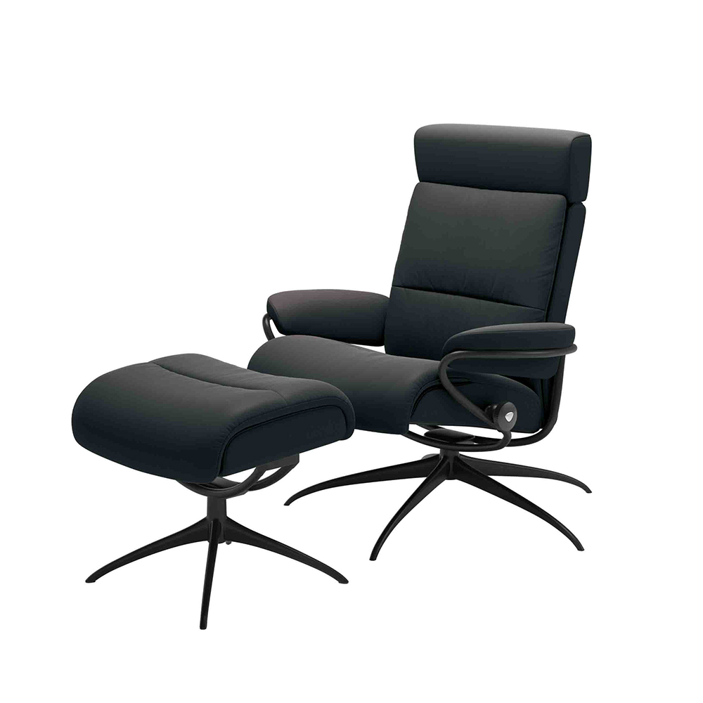 EKORNES(エコーネス)リクライニングチェア「ストレスレス トーキョー」スターベース ヘッドレスト付ローバック オットマン付 全2色
