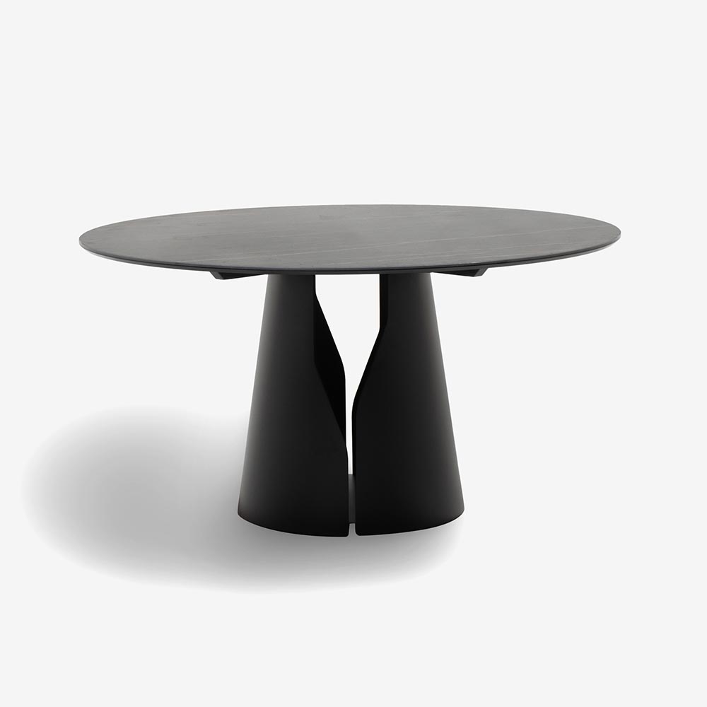 cattelan italia (カッテラン・イタリア)　ダイニングテーブル「ジアノ」円形 直径140cm セラミック材 ポルトロ色