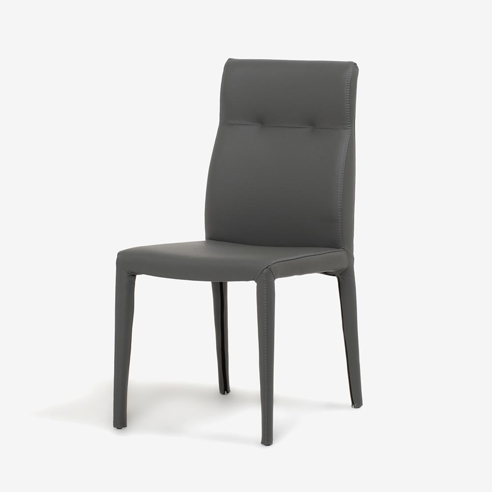 cattelan italia (カッテラン・イタリア) ダイニングチェア「アガサフレックス」革 スモーク色【次回入荷未定】