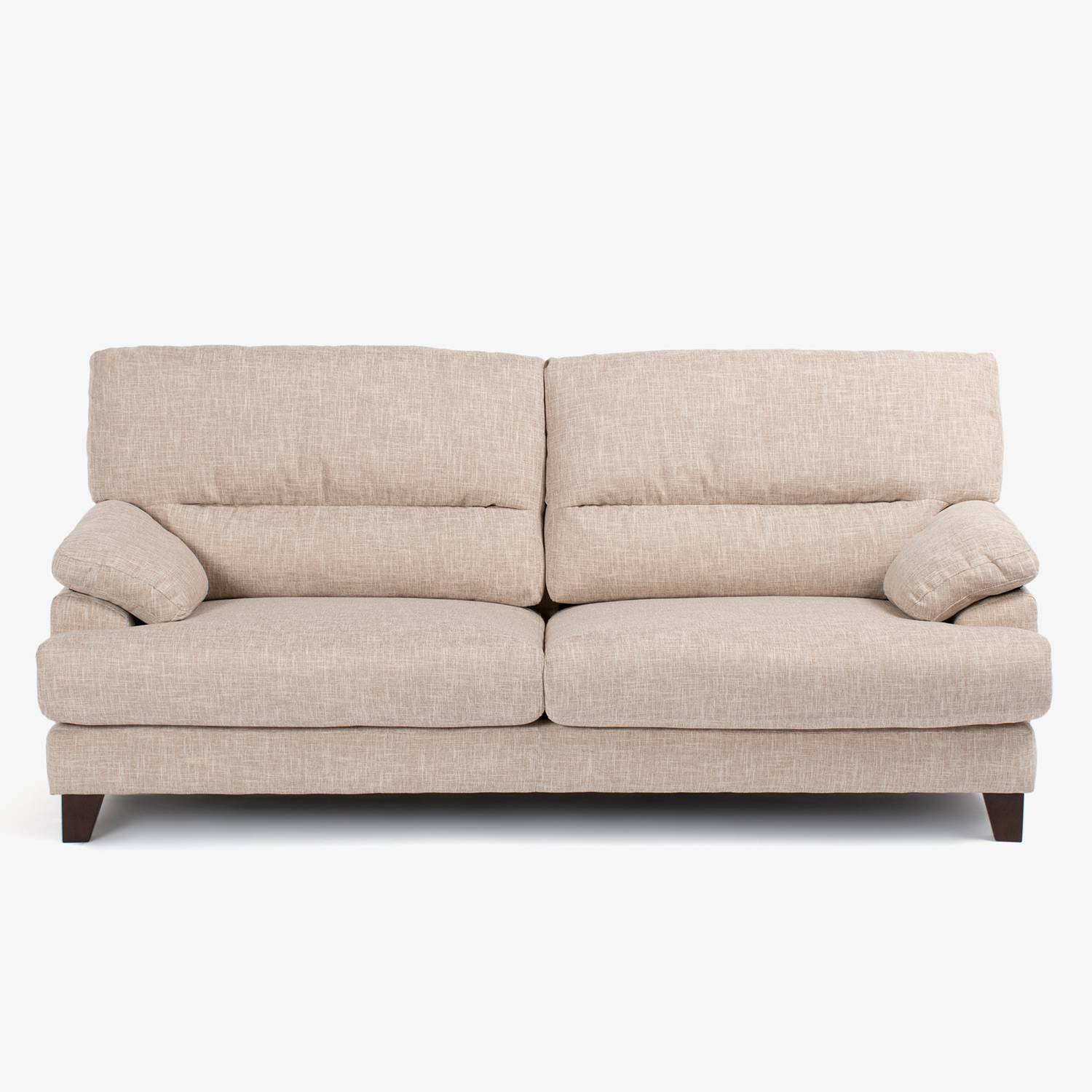 ソファ 3人掛け「アクア SD-341C」幅196cm 布#FG220-3D ベージュ色  脚部全2色